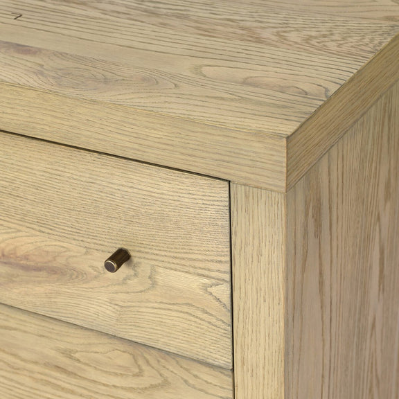 Torrington Charging Nightstand - Sandy Oak Veneer