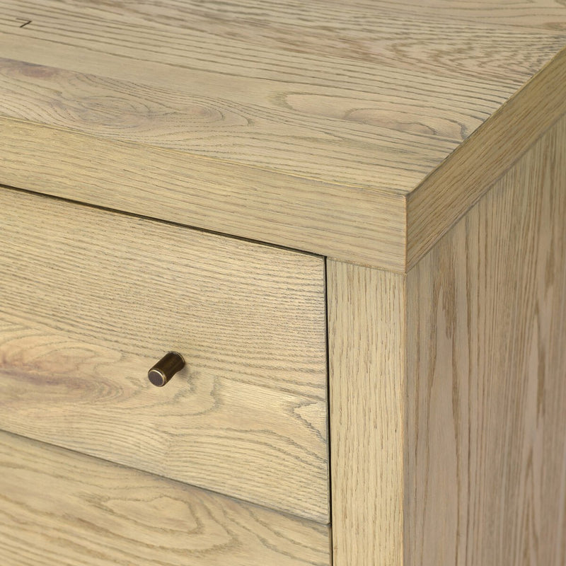 Torrington Charging Nightstand - Sandy Oak Veneer
