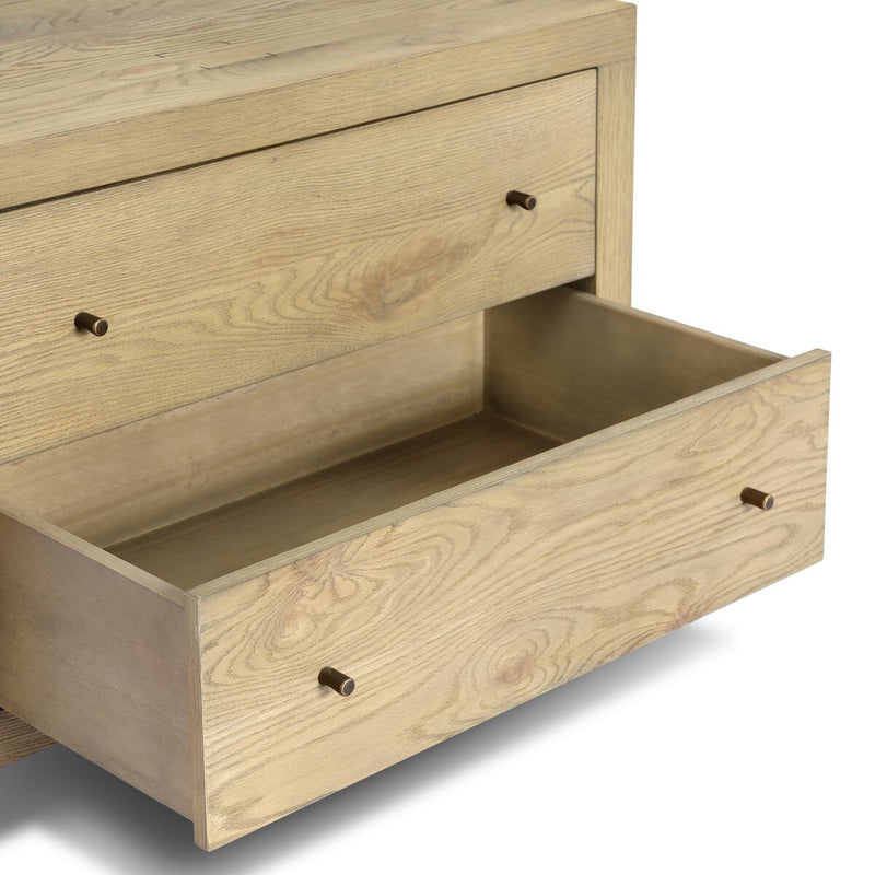 Torrington Charging Nightstand - Sandy Oak Veneer