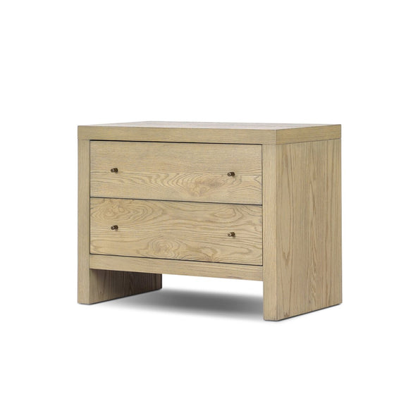Torrington Charging Nightstand - Sandy Oak Veneer