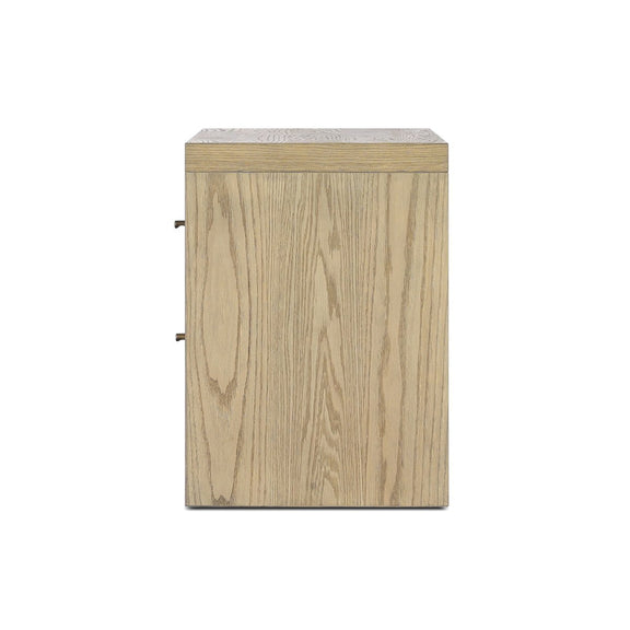Torrington Charging Nightstand - Sandy Oak Veneer