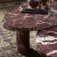 Zion Nesting Coffee Tables - Merlot Marble