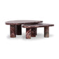 Zion Nesting Coffee Tables - Merlot Marble