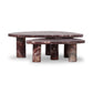 Zion Nesting Coffee Tables - Merlot Marble