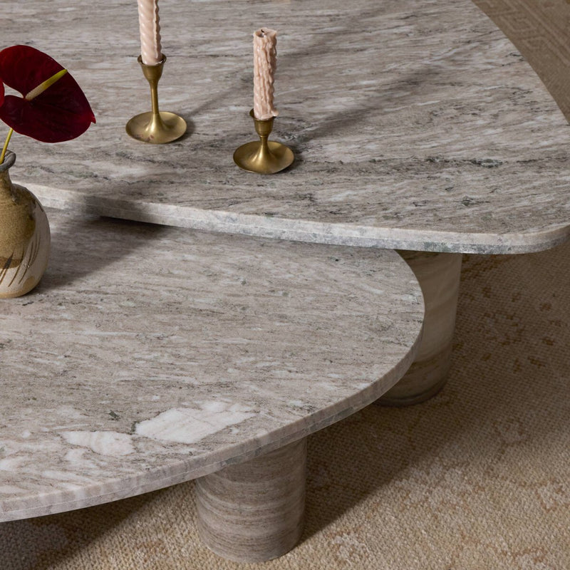 Zion Coffee Table - Antique White Marble