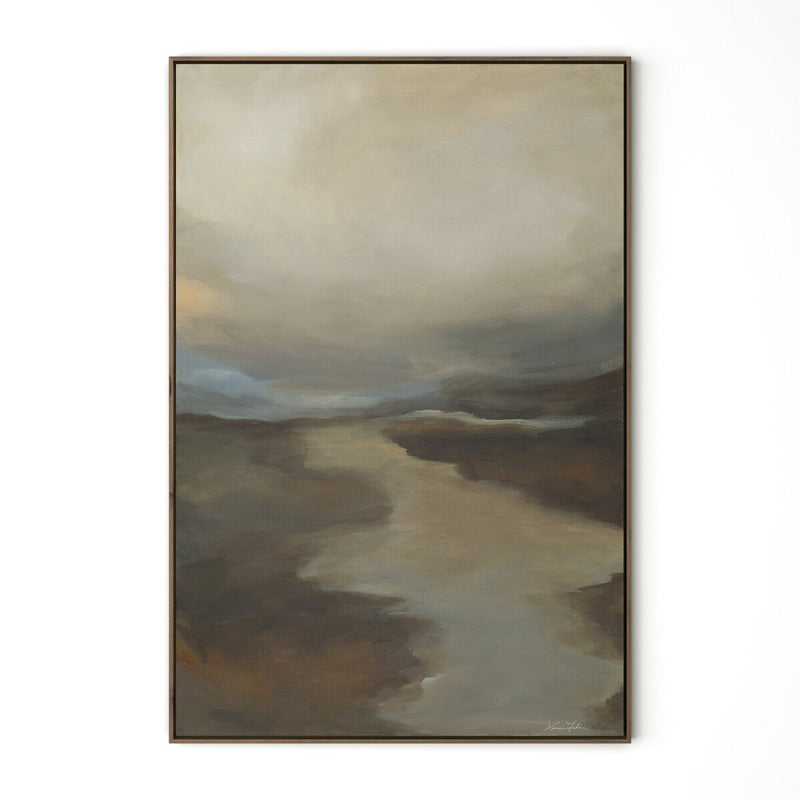 Fog II by Lauren Fuhr - Walnut Floater
