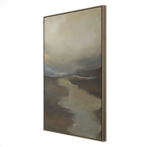 Fog II by Lauren Fuhr - Walnut Floater