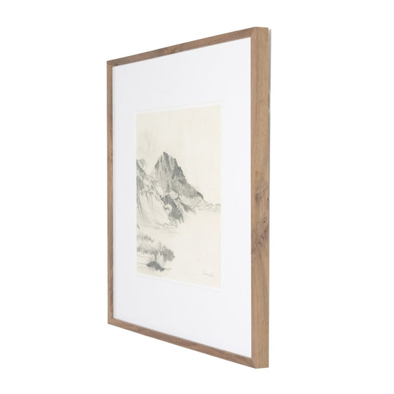 Land Sketch 2 by Dan Hobday - Rustic Walnut