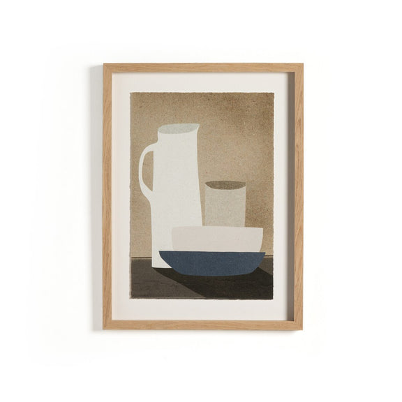 Jug and Bowls by Dan Hobday - White Oak