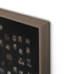 Oculus Black II by Jamie Beckwith - Rustic Walnut Floater