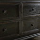The "You Will Need A Lot Of Hinges" Cabinet - Distressed Burnt Black Veneer