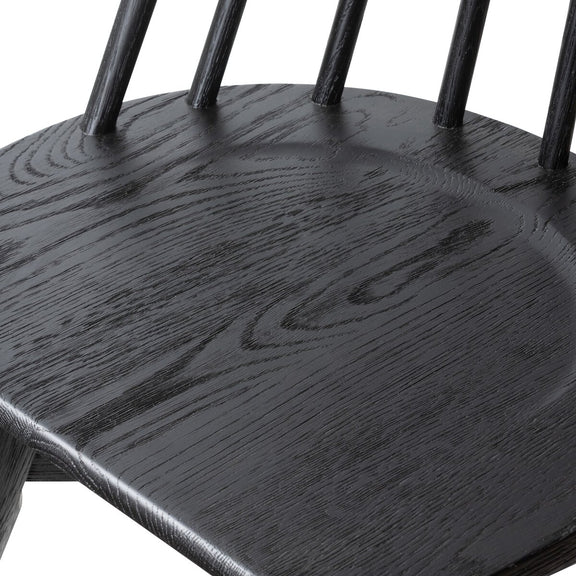 Lewis Swivel Bar + Counter Stool - Black Oak