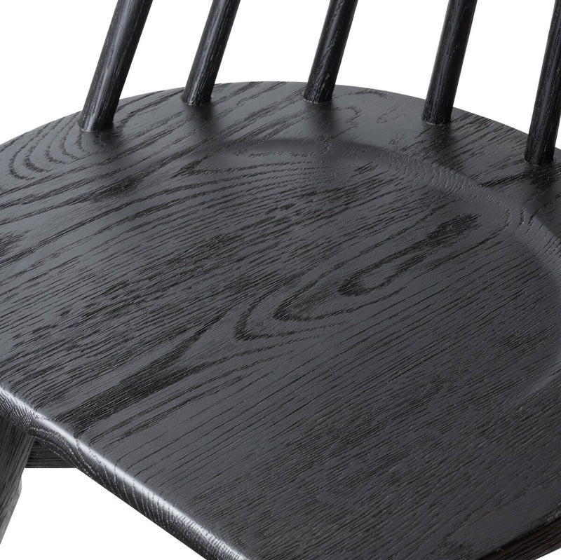Lewis Swivel Bar + Counter Stool - Black Oak