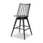 Lewis Swivel Bar + Counter Stool - Black Oak