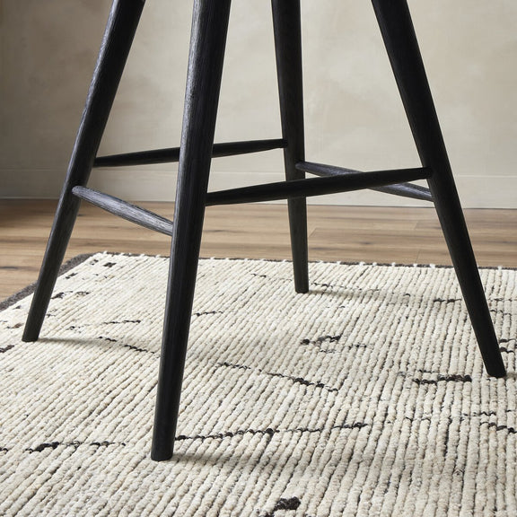 Lewis Swivel Bar + Counter Stool - Black Oak