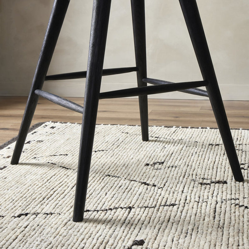 Lewis Swivel Bar + Counter Stool - Black Oak