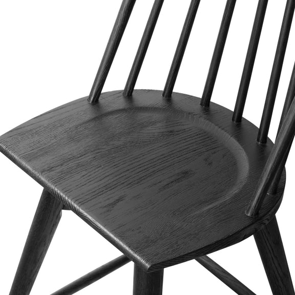 Lewis Swivel Bar + Counter Stool - Black Oak