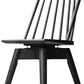 Lewis Swivel Bar + Counter Stool - Black Oak