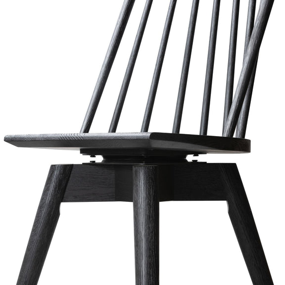 Lewis Swivel Bar + Counter Stool - Black Oak