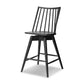 Lewis Swivel Bar + Counter Stool - Black Oak