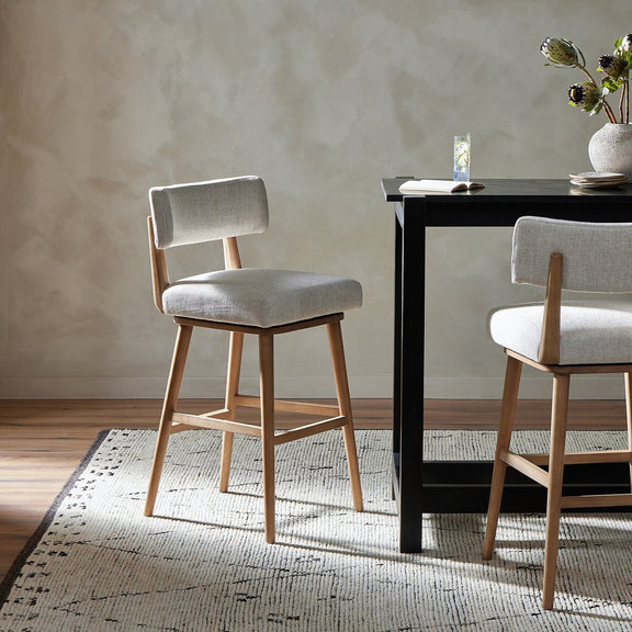 Cardell Swivel Bar + Counter Stool - Essence Natural