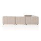 Langham Channeled 5-Piece Sectional - Napa Sandstone