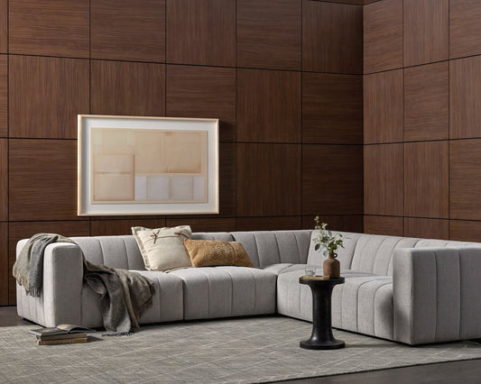Langham Channeled 5-Piece Sectional - Napa Sandstone