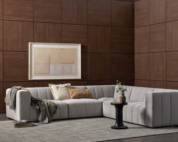 Langham Channeled 5-Piece Sectional - Napa Sandstone