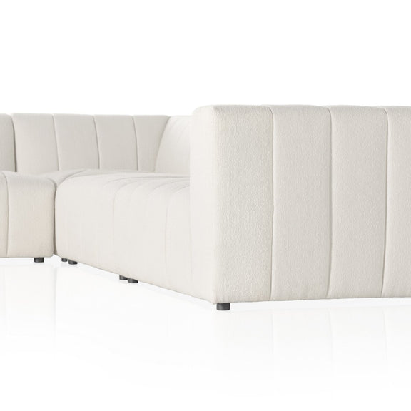 Langham Channeled 5-Piece Sectional - Fayette Cloud
