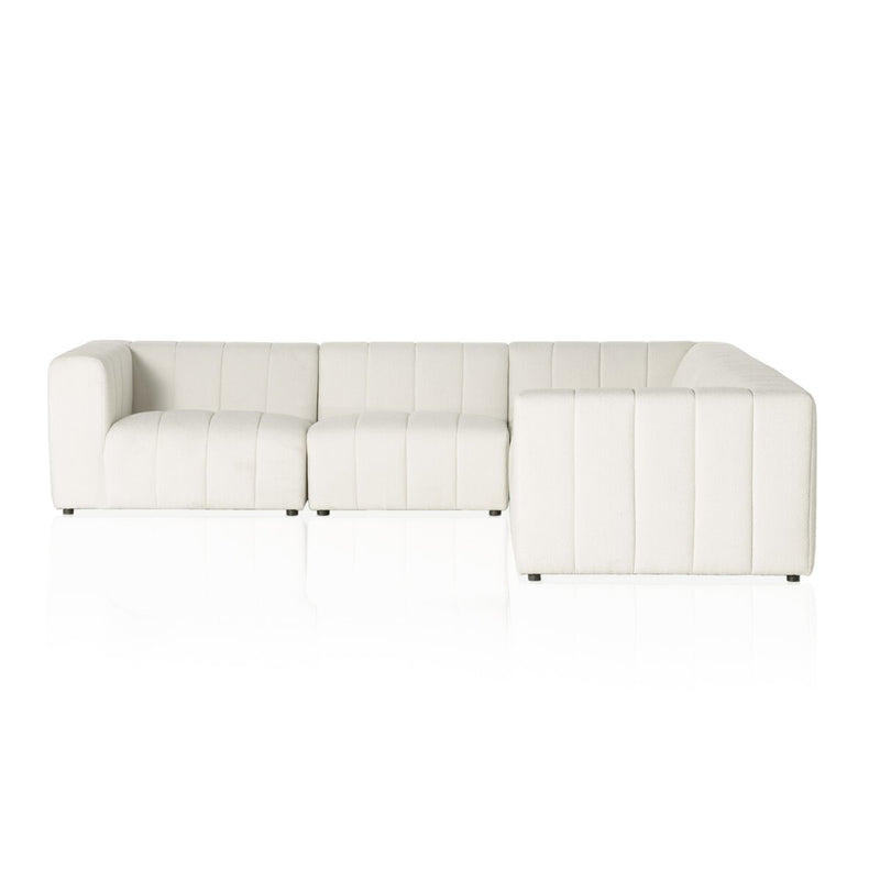 Langham Channeled 5-Piece Sectional - Fayette Cloud
