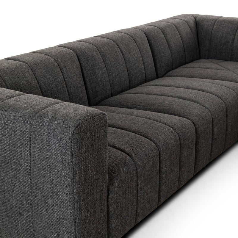 Langham Channeled 5-Piece Sectional - Saxon Charcoal
