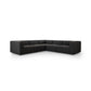 Langham Channeled 5-Piece Sectional - Saxon Charcoal