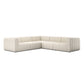 Langham Channeled 5-Piece Sectional - Crypton Nomad Snow