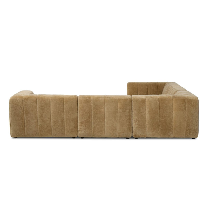 Langham Channeled 5-Piece Sectional - Ravello Camel