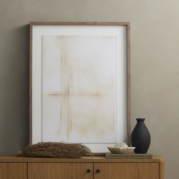 Neutral Sand by Amy Berlin - Rustic Walnut