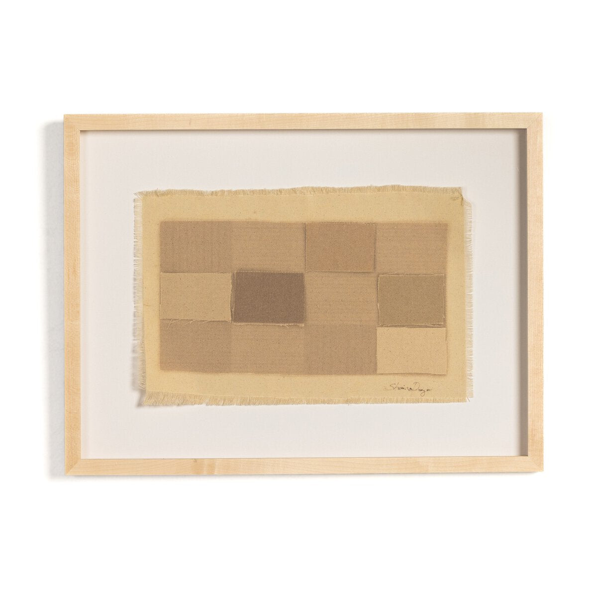 Checkered Earth Tones by Shaina Page - Natural Maple