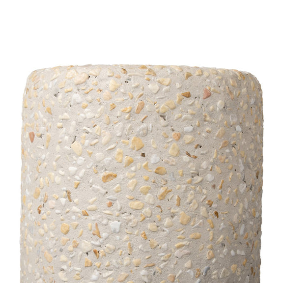 Orlan Outdoor End Table - Pure Terrazzo