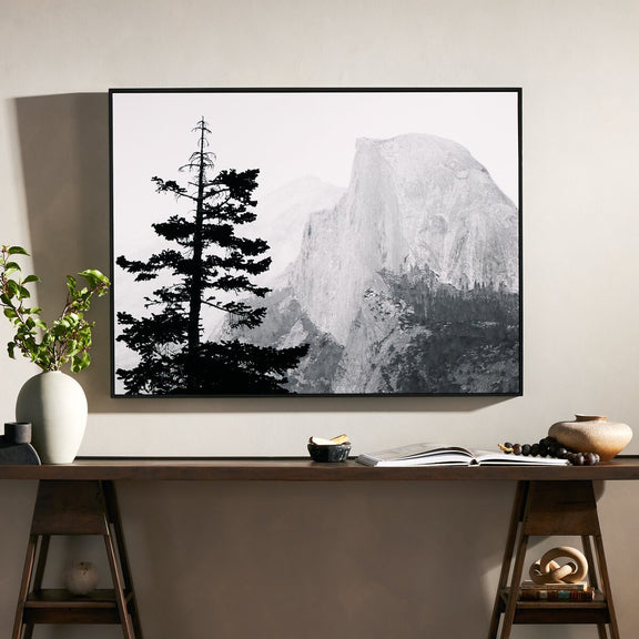 Half Dome From Glacier Point by Getty Images - Black Maple Floater