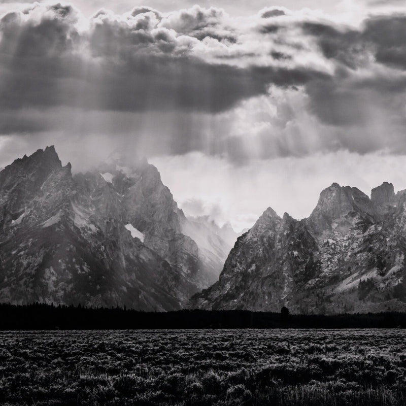 Grand Teton Range by Getty - Black Maple Floater