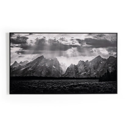 Grand Teton Range by Getty - Black Maple Floater