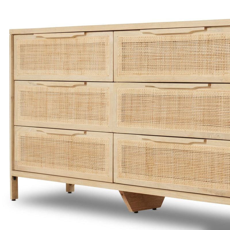 Sydney 9 Drawer Dresser - Natural Mango