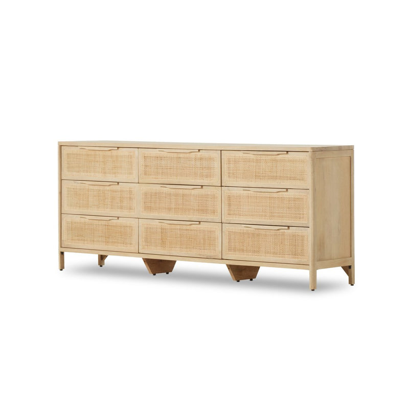 Sydney 9 Drawer Dresser - Natural Mango