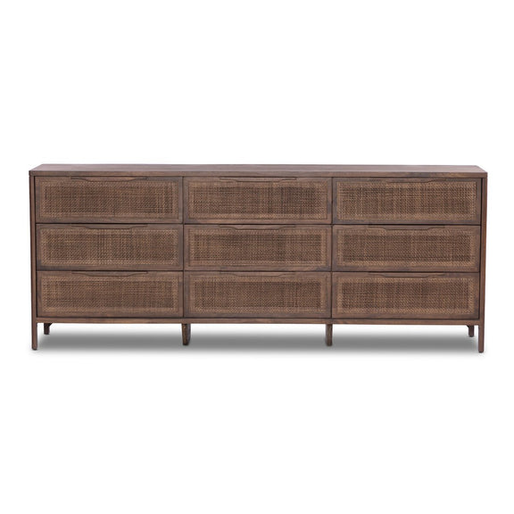 Sydney 9 Drawer Dresser - Brown Wash