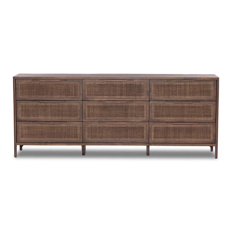 Sydney 9 Drawer Dresser - Brown Wash