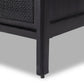 Sydney 9 Drawer Dresser - Black Wash & Black Cane