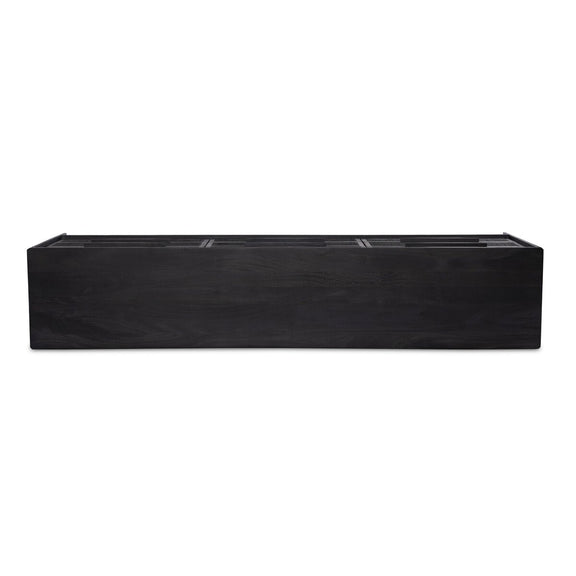 Sydney 9 Drawer Dresser - Black Wash & Black Cane