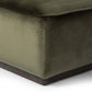 Sinclair Square Ottoman-21" - Surrey Olive