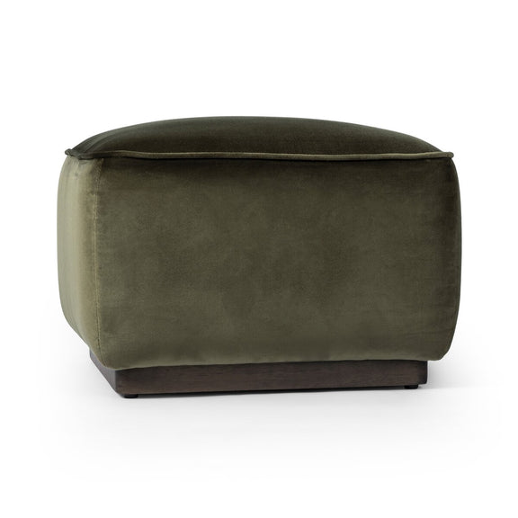 Sinclair Square Ottoman-21" - Surrey Olive