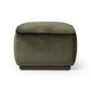 Sinclair Square Ottoman-21" - Surrey Olive