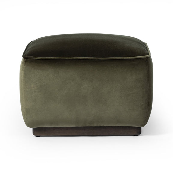 Sinclair Square Ottoman-21" - Surrey Olive